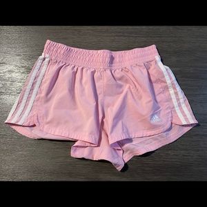 Womens Adidas Running Shorts size Small Baby Pink color